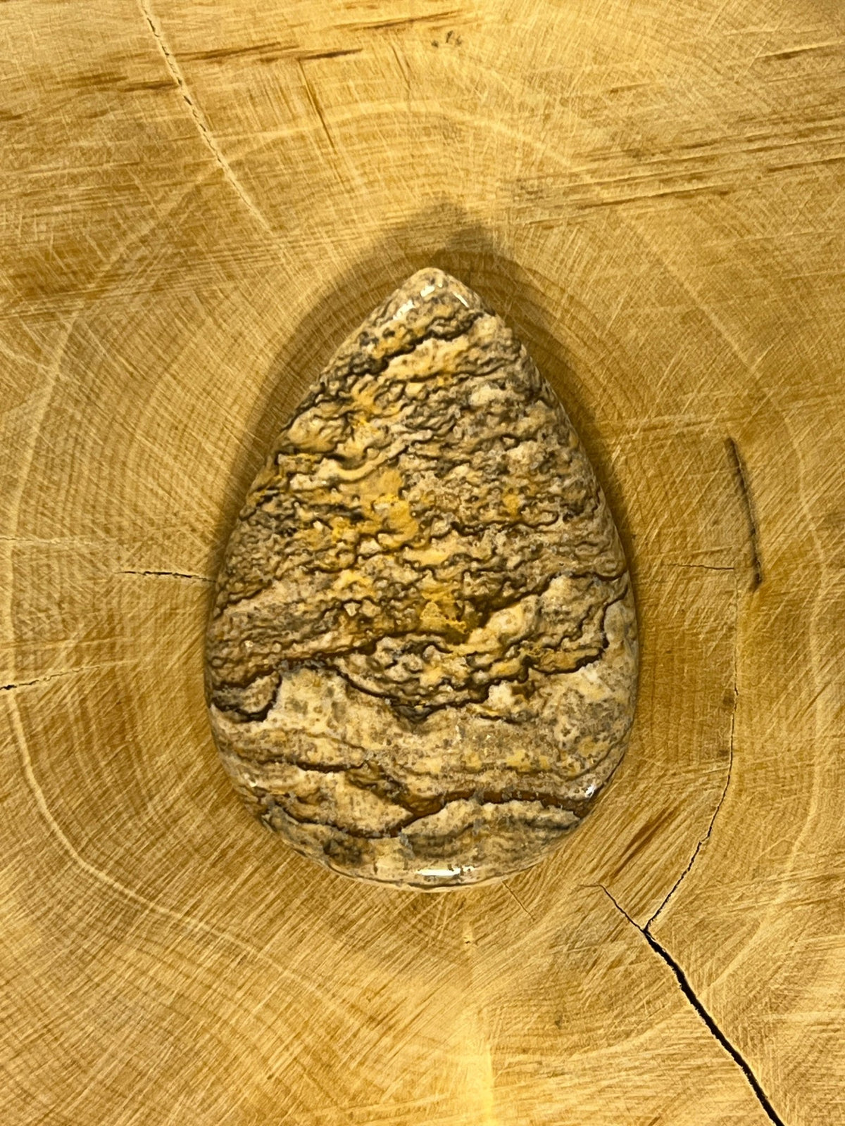 Jaspe Paysage n°1 (4,1cm x 2,8cm) - Solyluna Macramé