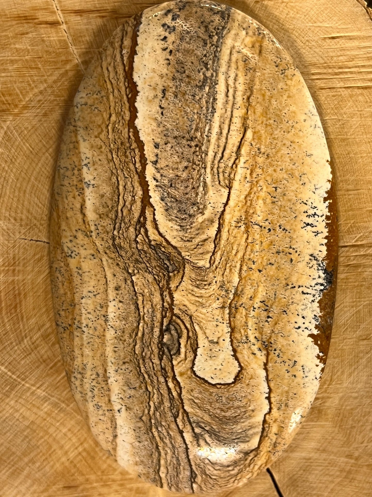 Jaspe Paysage n°5 (7,5cm x 4,3cm) - Solyluna Macramé