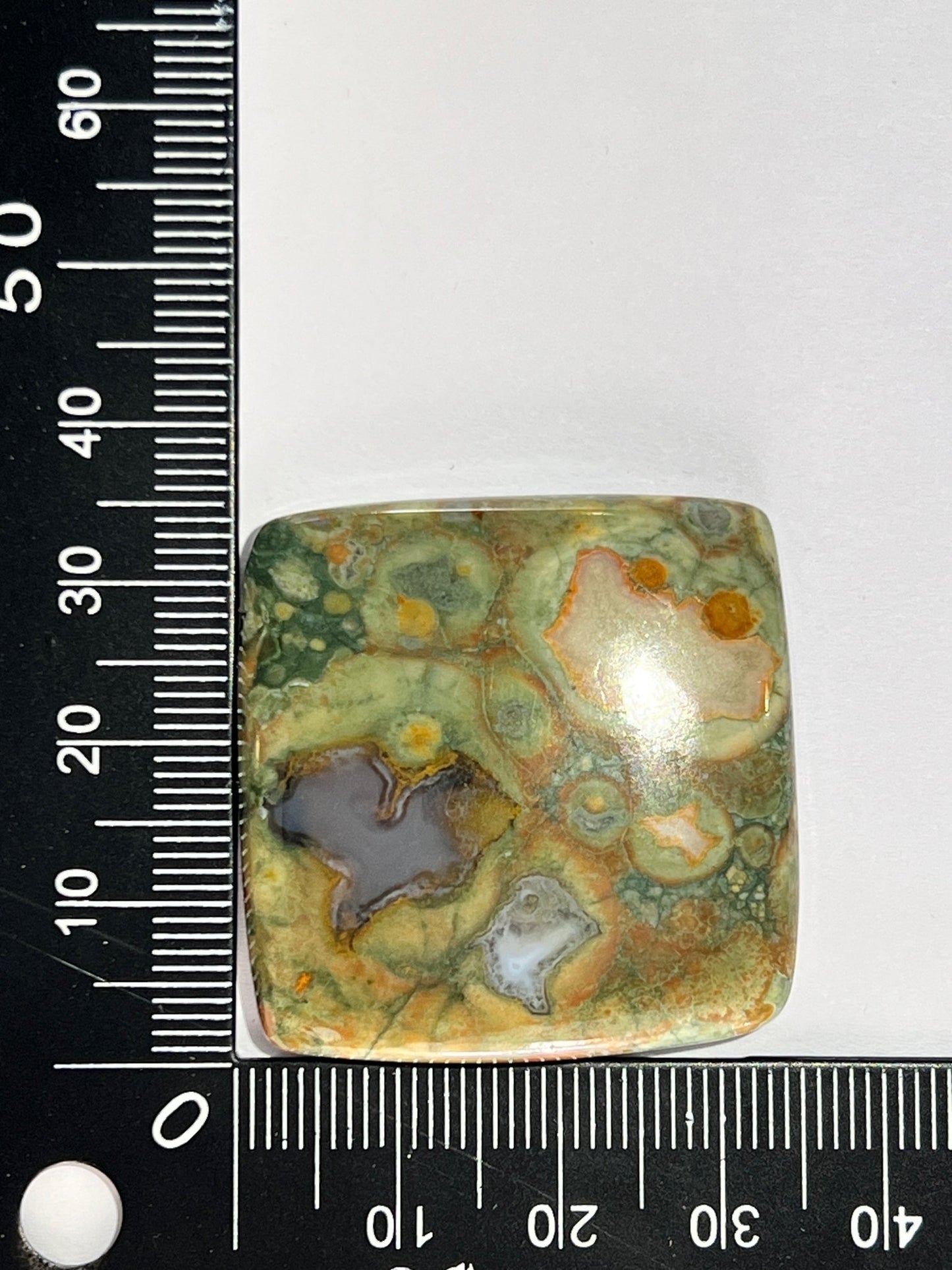 Jaspe Rhyolite n°2 (3,5cm x 3,5cm) - Solyluna Macramé