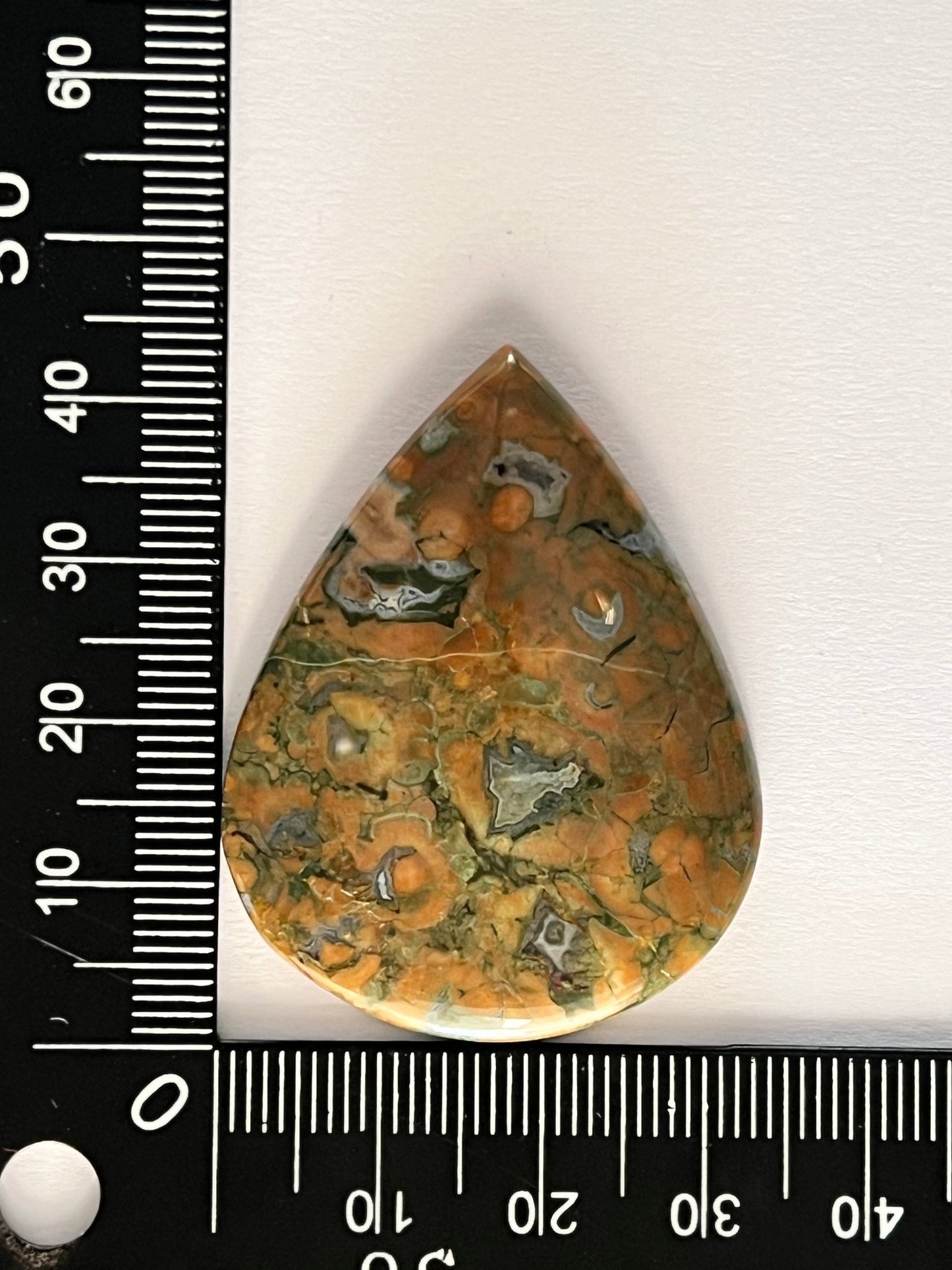 Jaspe Rhyolite n°4 (4,3cm x 3,3cm) - Solyluna Macramé