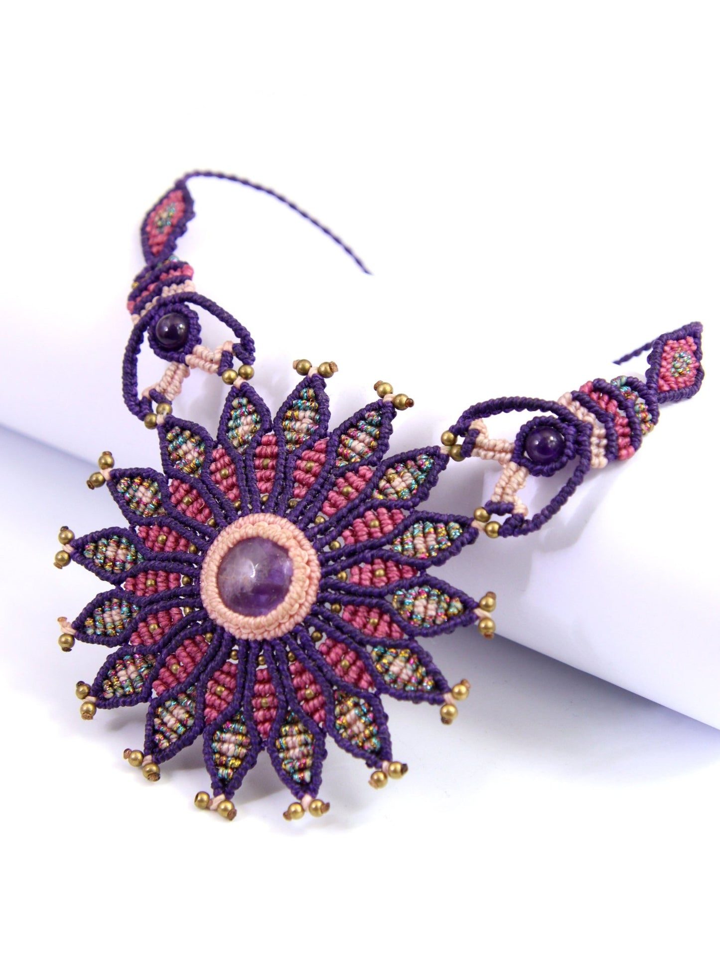 kit DIY Collier "Nour" + Vidéo - Solyluna Macramé