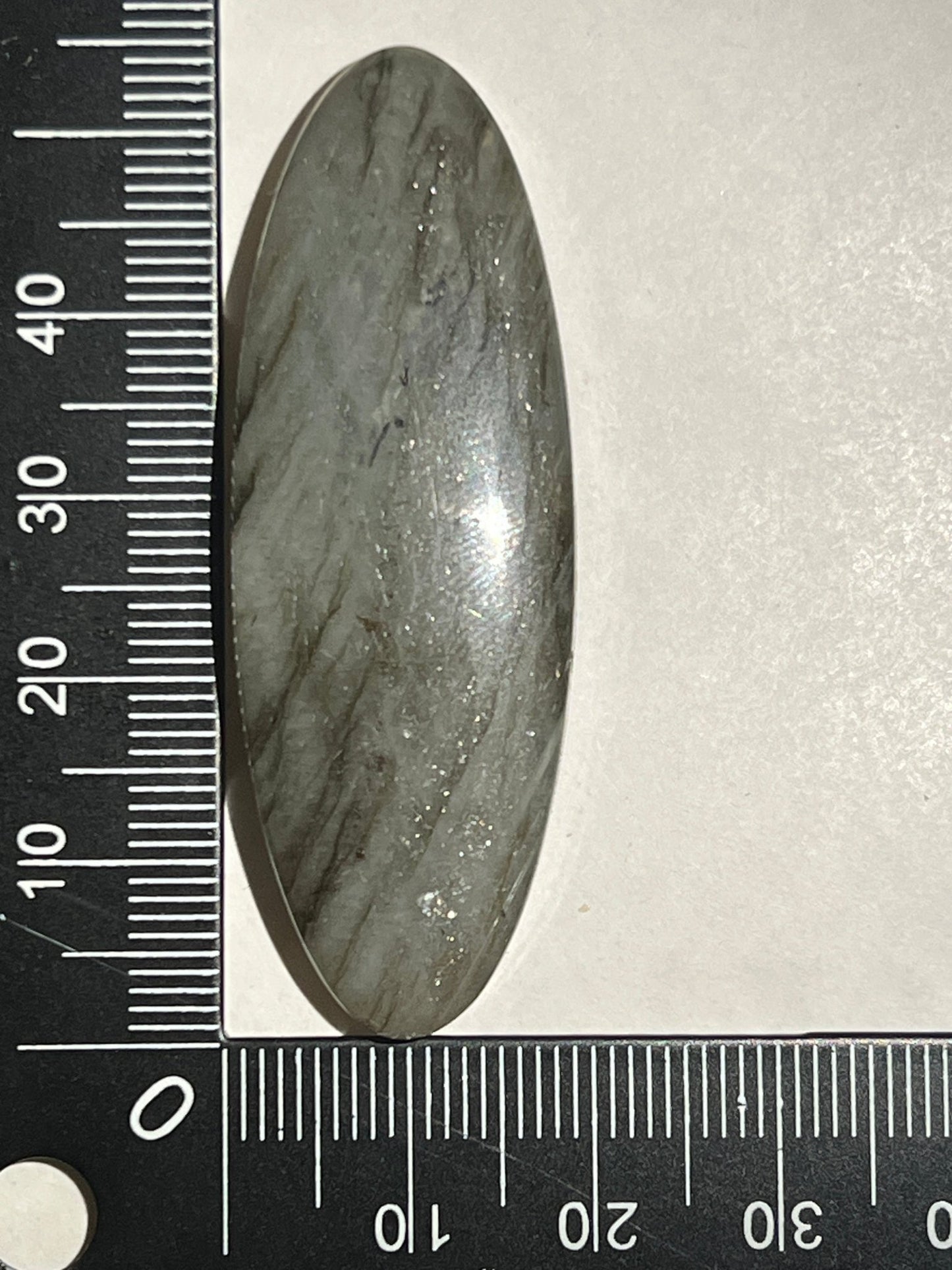 Labradorite n°5 (5,3cm x 1,9cm) - Solyluna Macramé