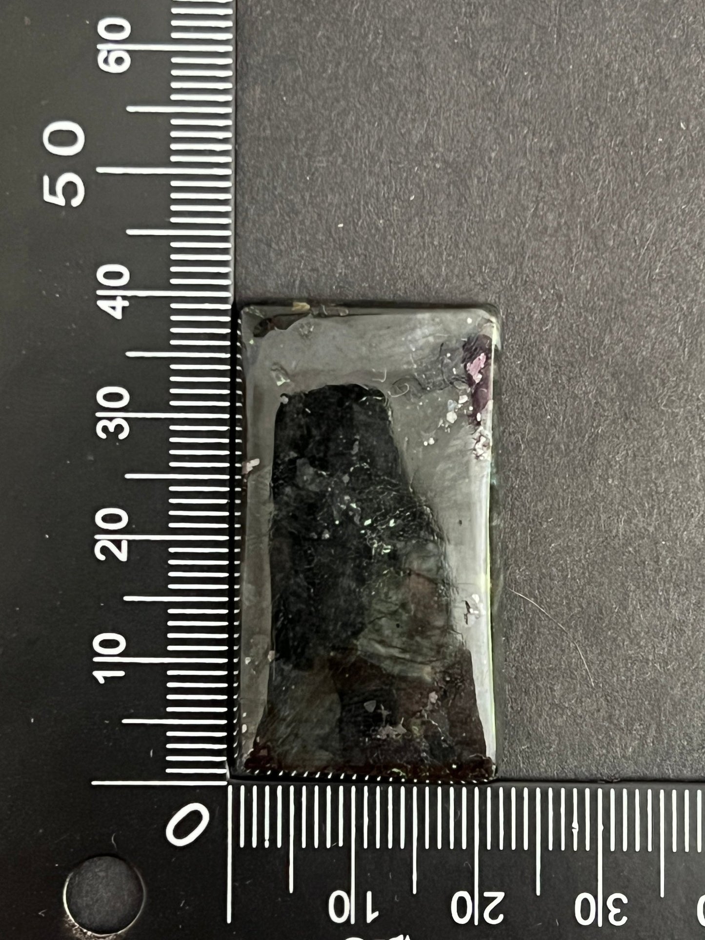 Larvikite n°2 (3,9cm x 2,1cm) - Solyluna Macramé