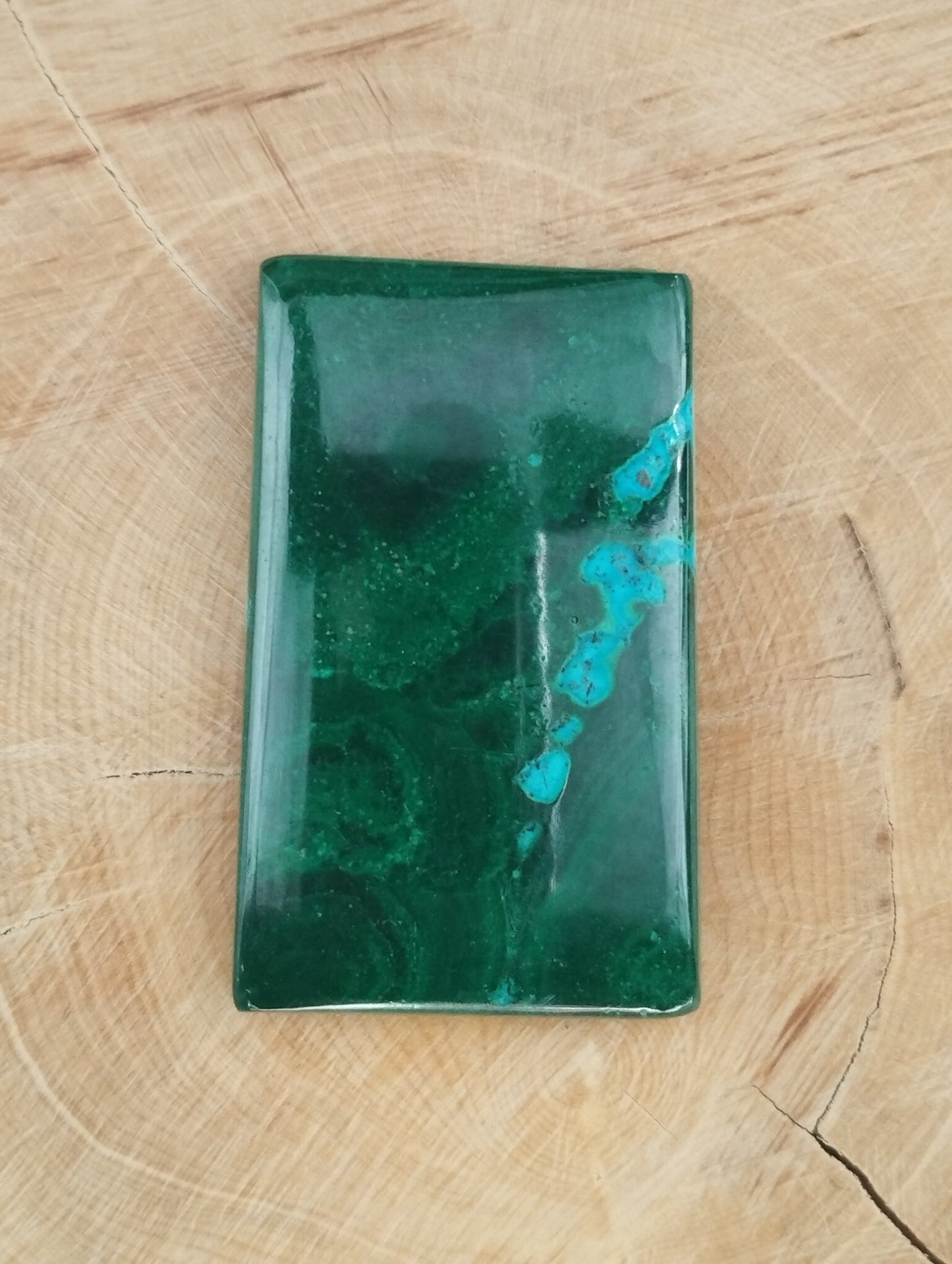 Malachite n°3 (4cm x 2,4cm) - Solyluna Macramé