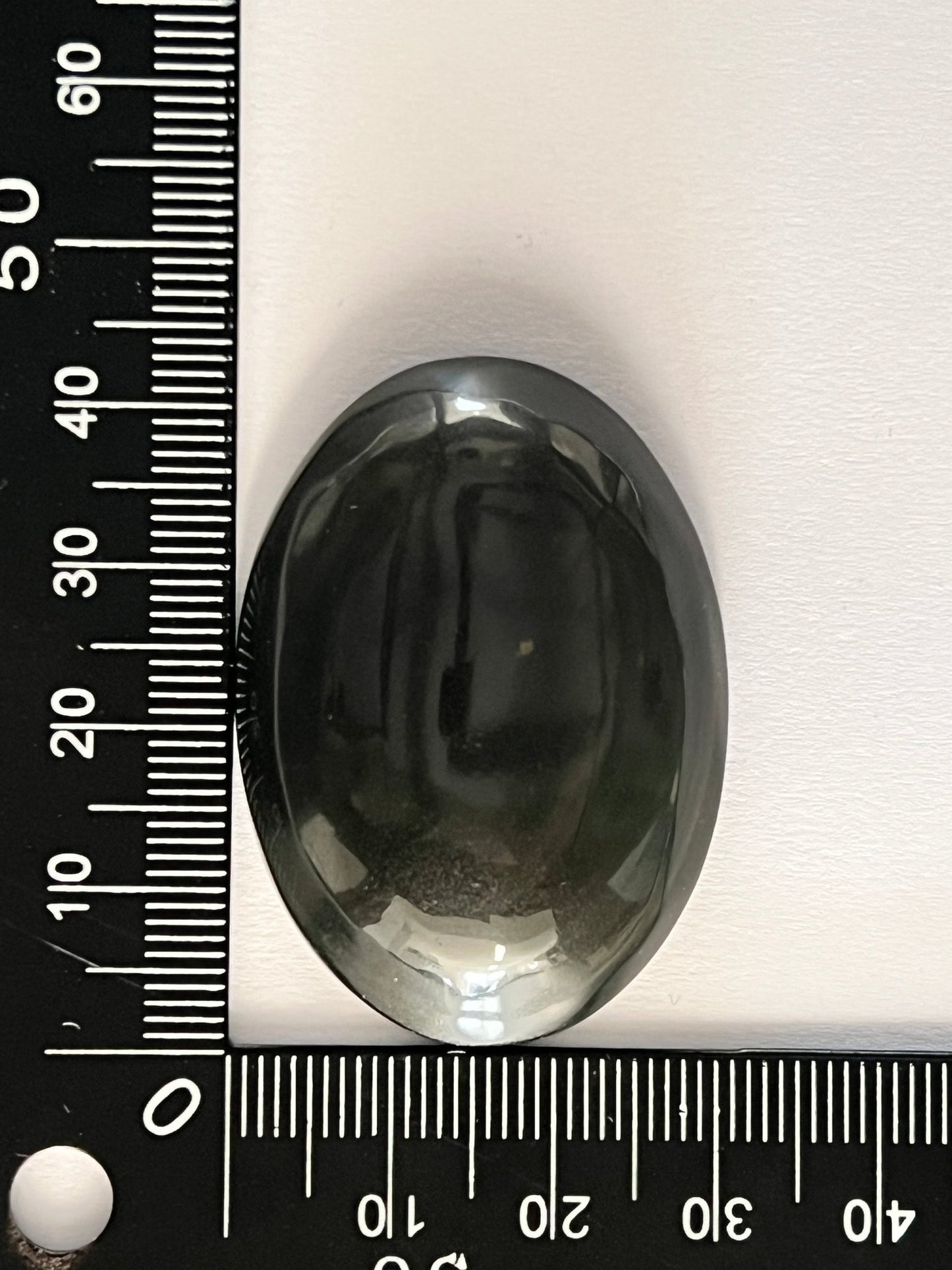 Obsidienne Arc - en - ciel n°4 (4,2cm x 3cm) - Solyluna Macramé