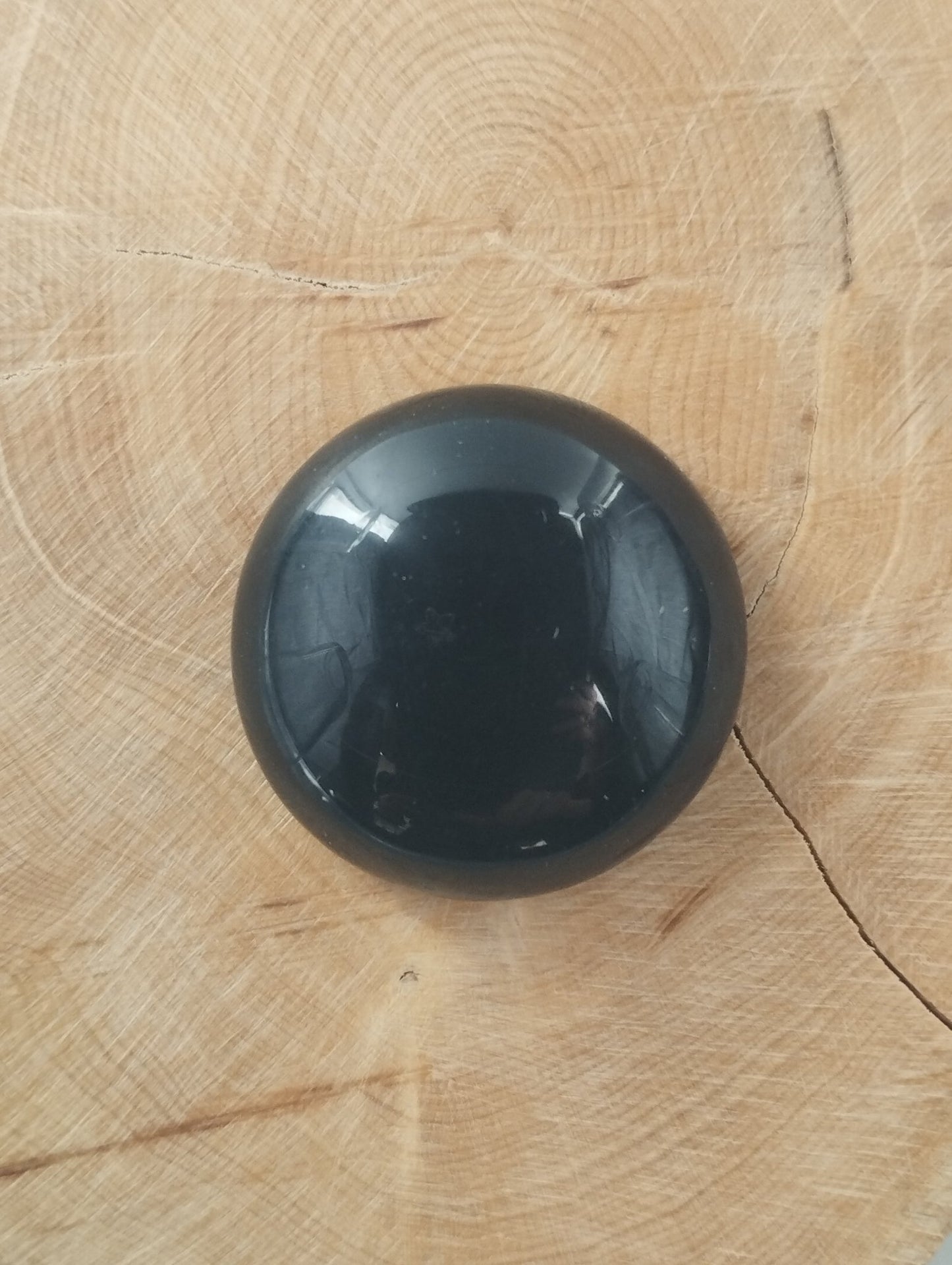 Obsidienne Arc - en - ciel n°5 (3 cm de diamètre) - Solyluna Macramé