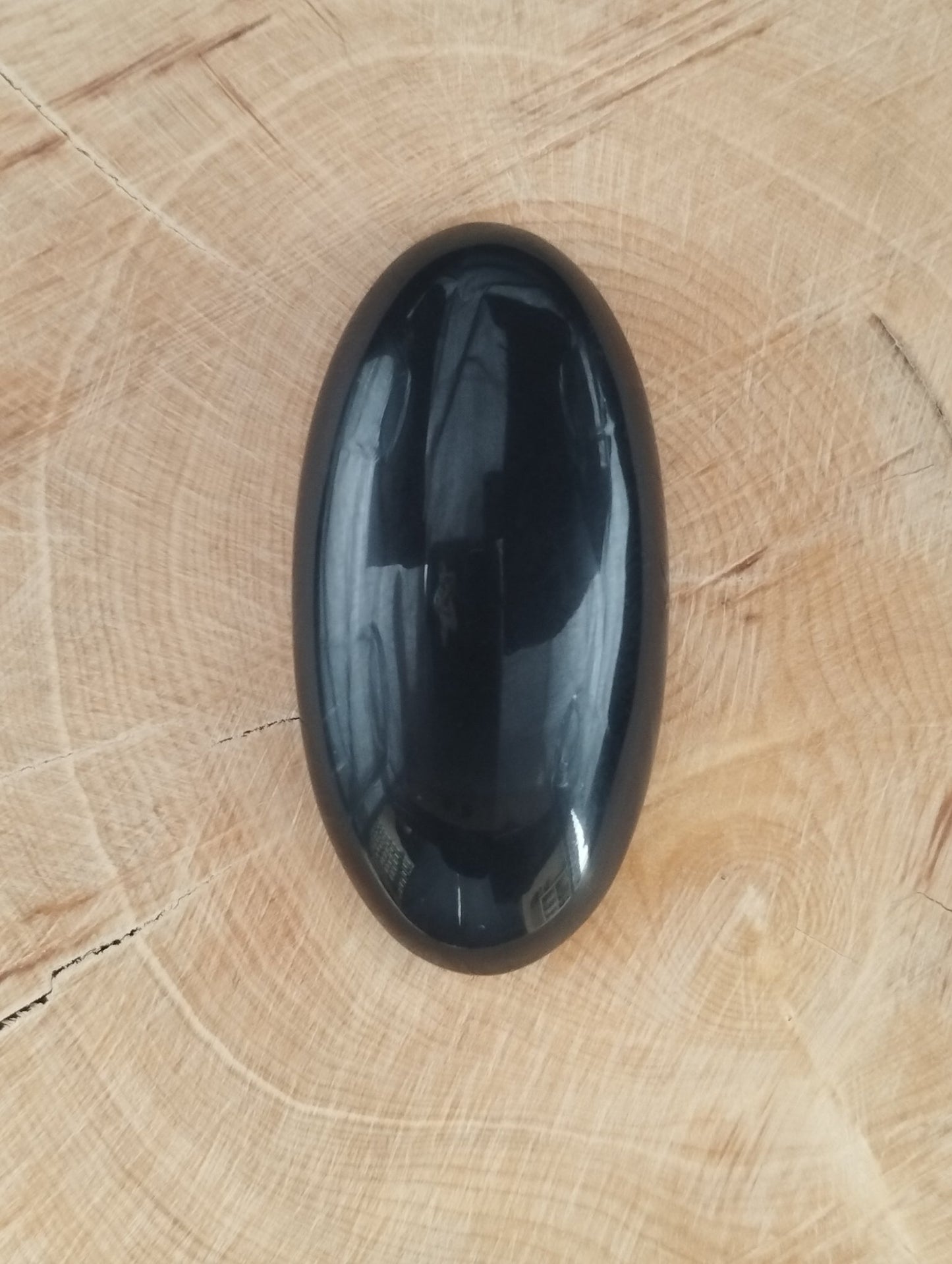 Obsidienne n°2 (3,9cm x 2cm) - Solyluna Macramé