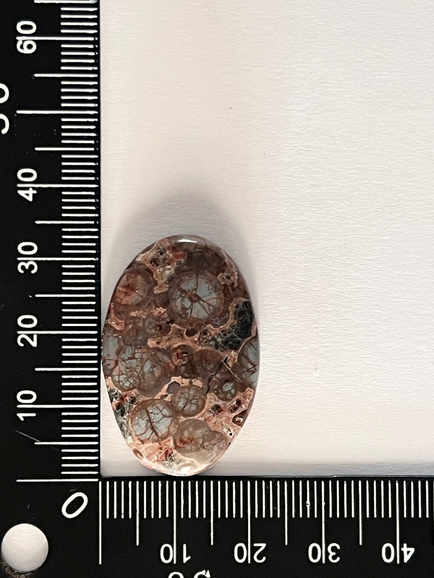 Obsidienne Peanut n°5 (3,3cm x 2,3cm) - Solyluna Macramé