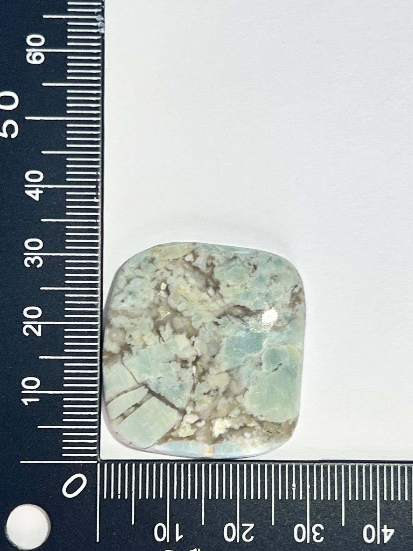 Opale Calcédoine n°5 (3,2cm x 2,8cm) - Solyluna Macramé