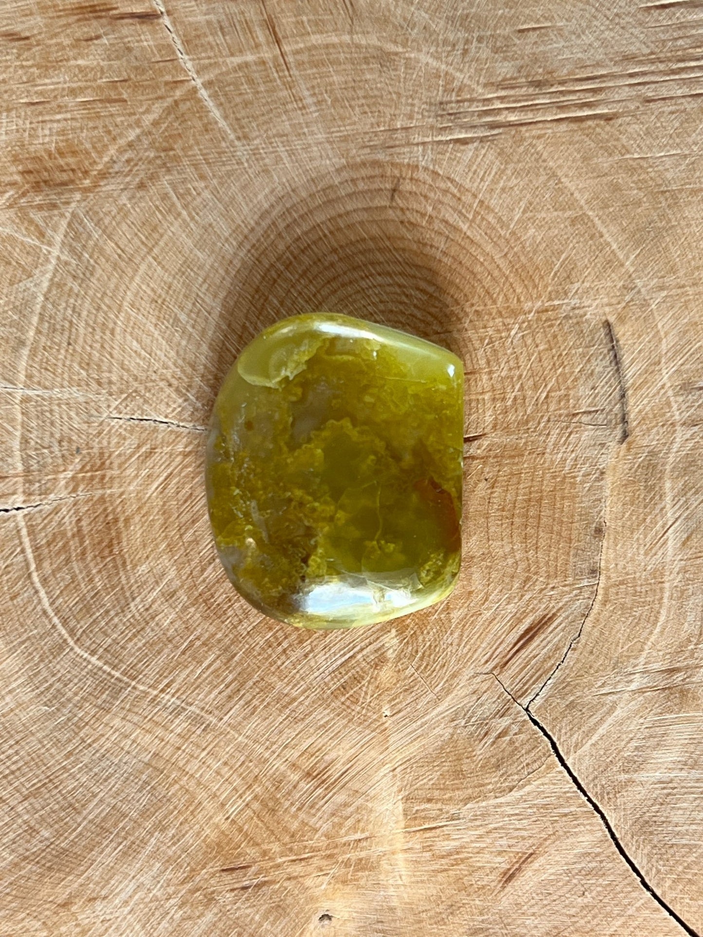 Opale Verte n°2 (2,5cm x 2,1cm) - Solyluna Macramé
