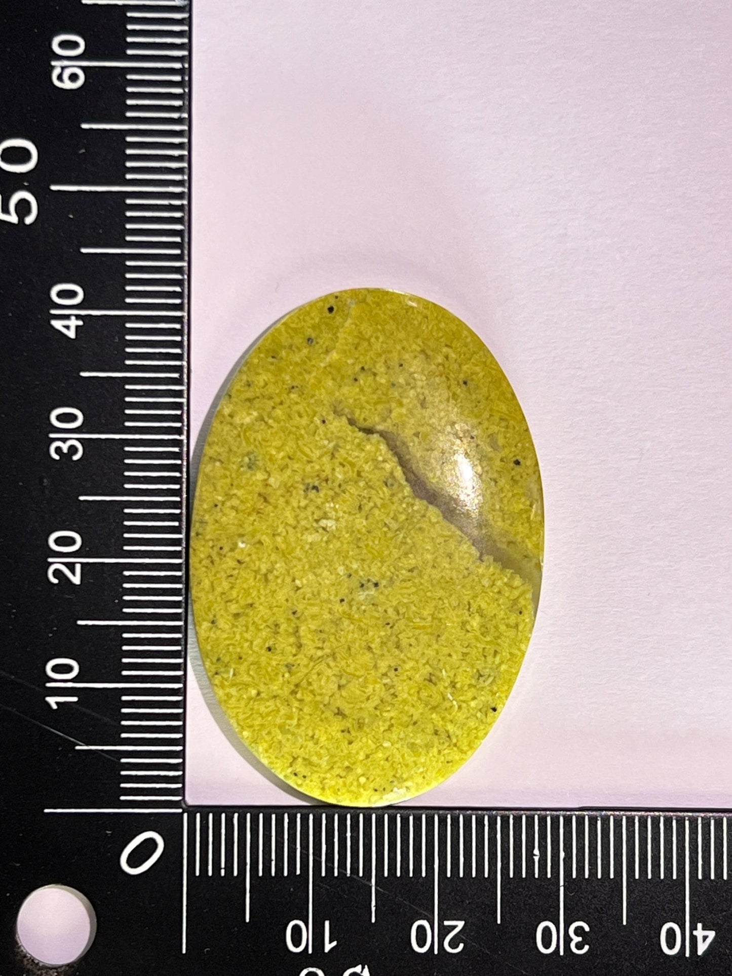 Opale Verte n°3 (4,1cm x 2,8cm) - Solyluna Macramé