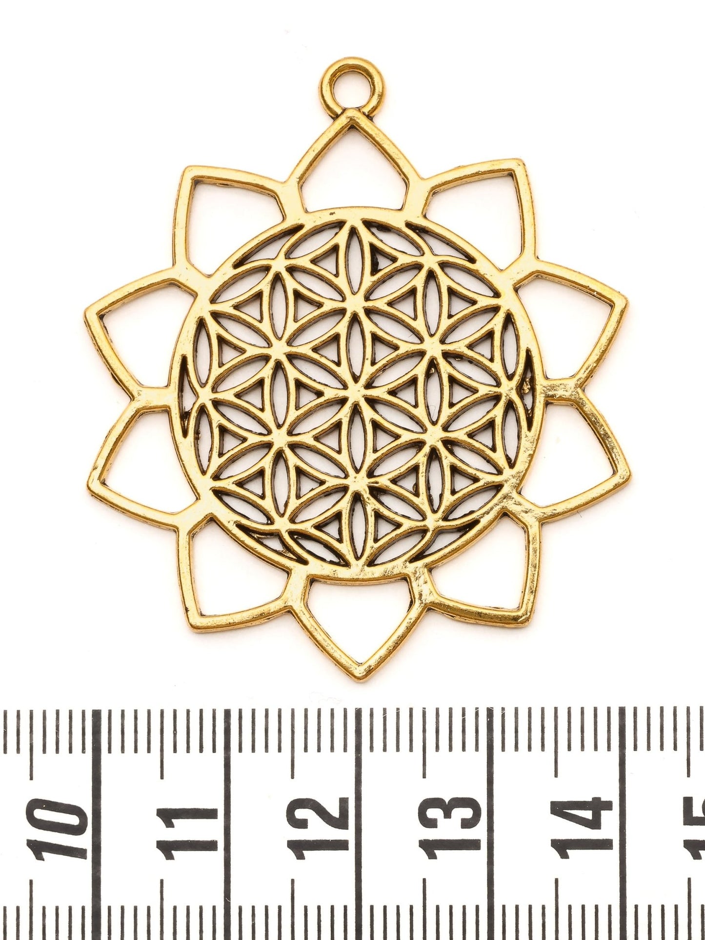 Pendentif Fleur de vie - Solyluna Macramé