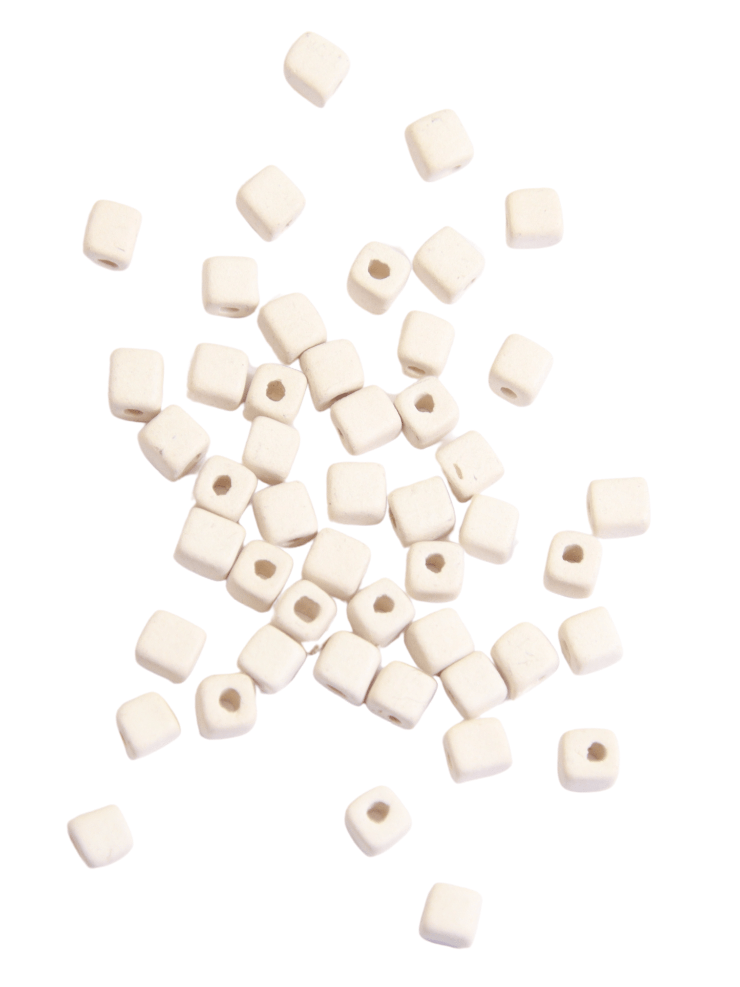 Perles céramique - Blanc - Solyluna Macramé