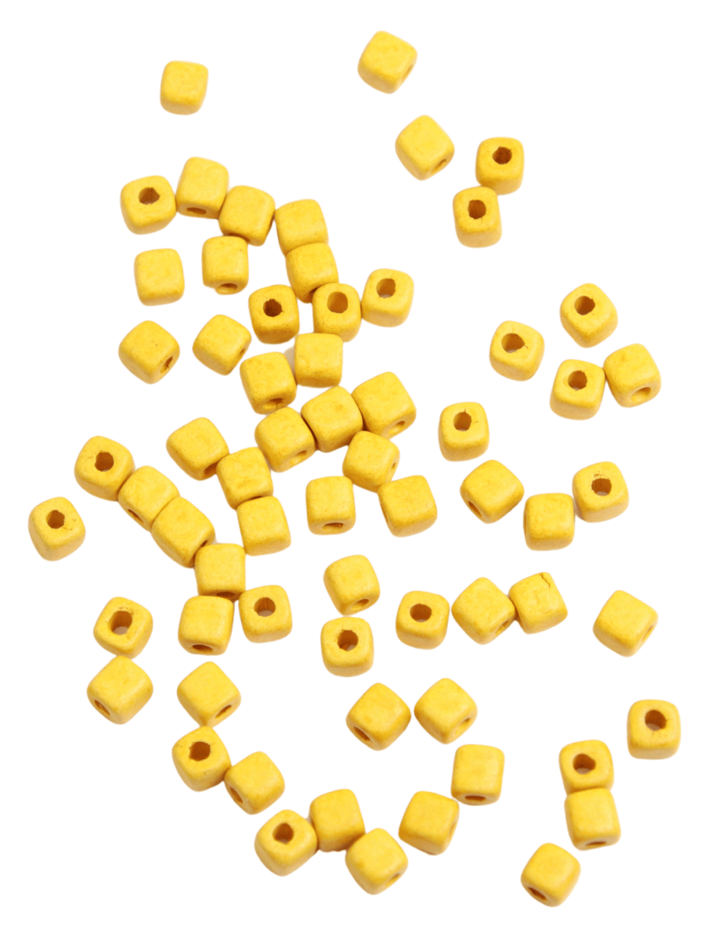 Perles céramique - Jaune - Solyluna Macramé