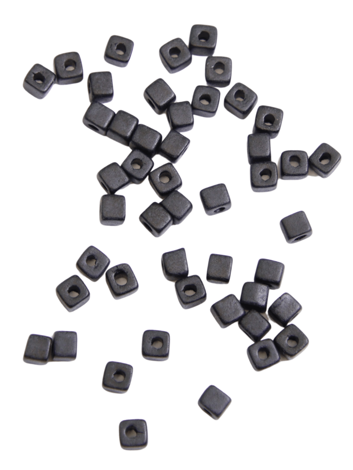 Perles céramique - Noir - Solyluna Macramé