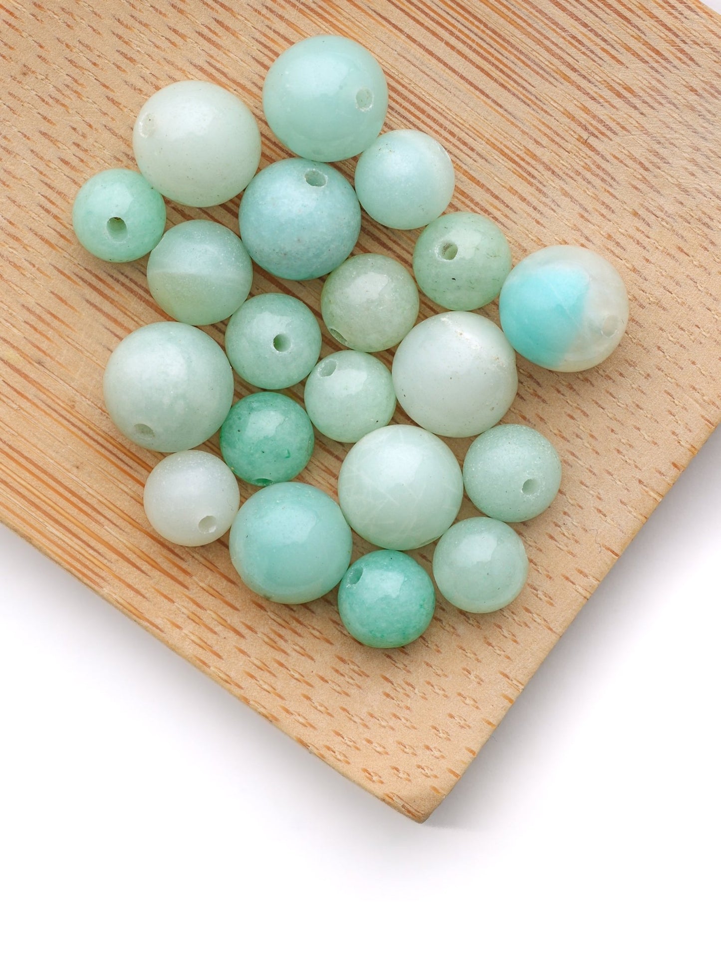 Perles d'Amazonite - Solyluna Macramé