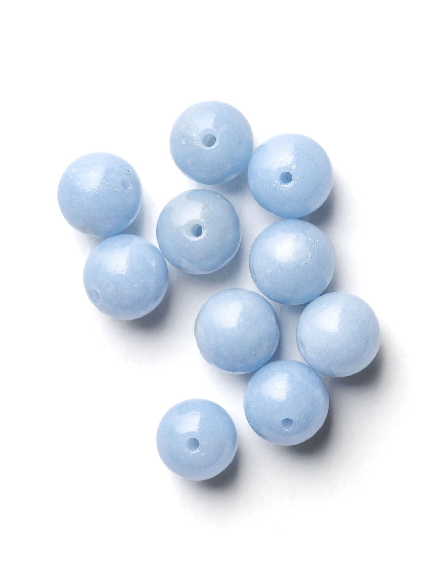 Perles d'Angélite - Solyluna Macramé