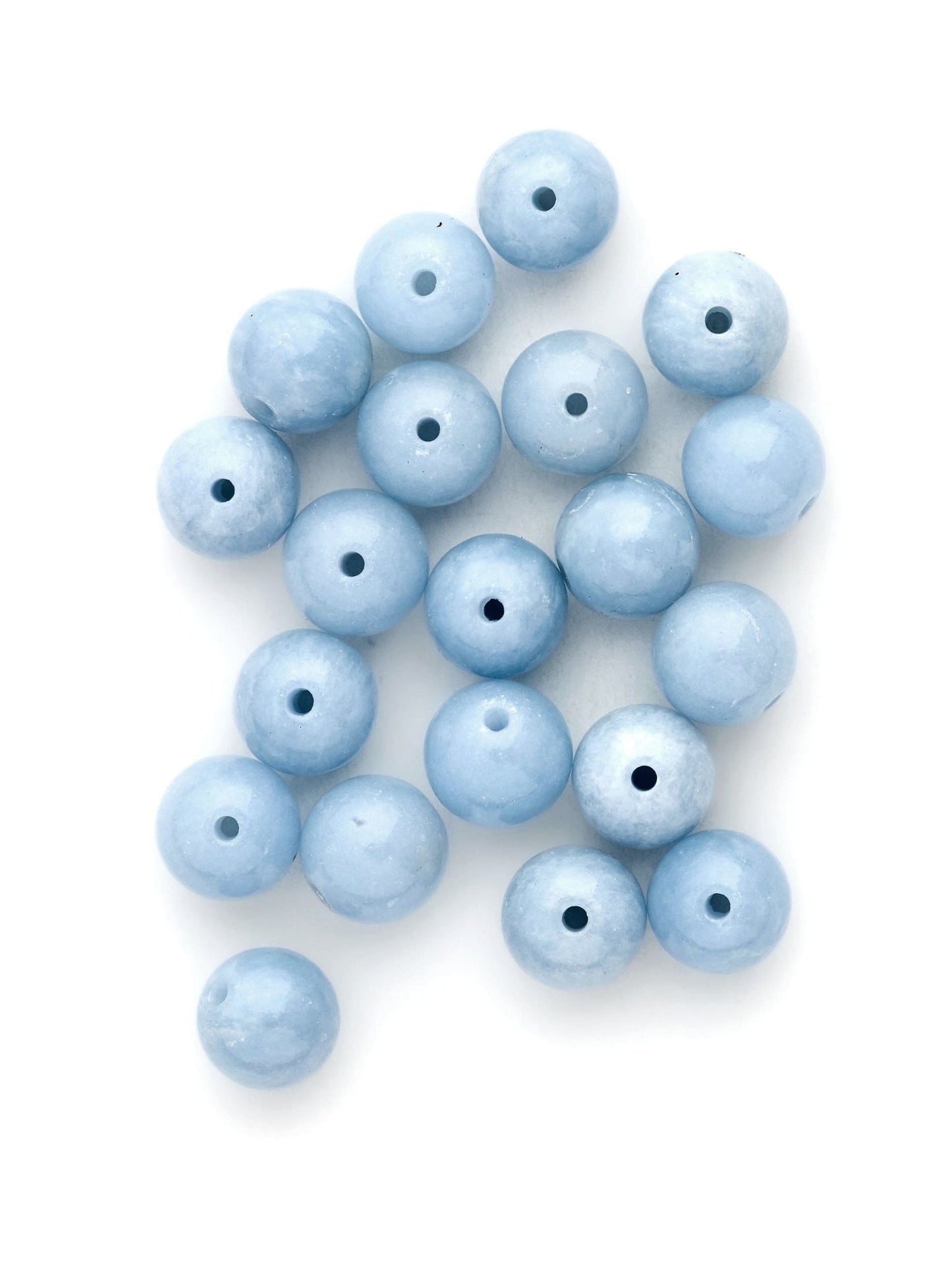 Perles d'Angélite - Solyluna Macramé