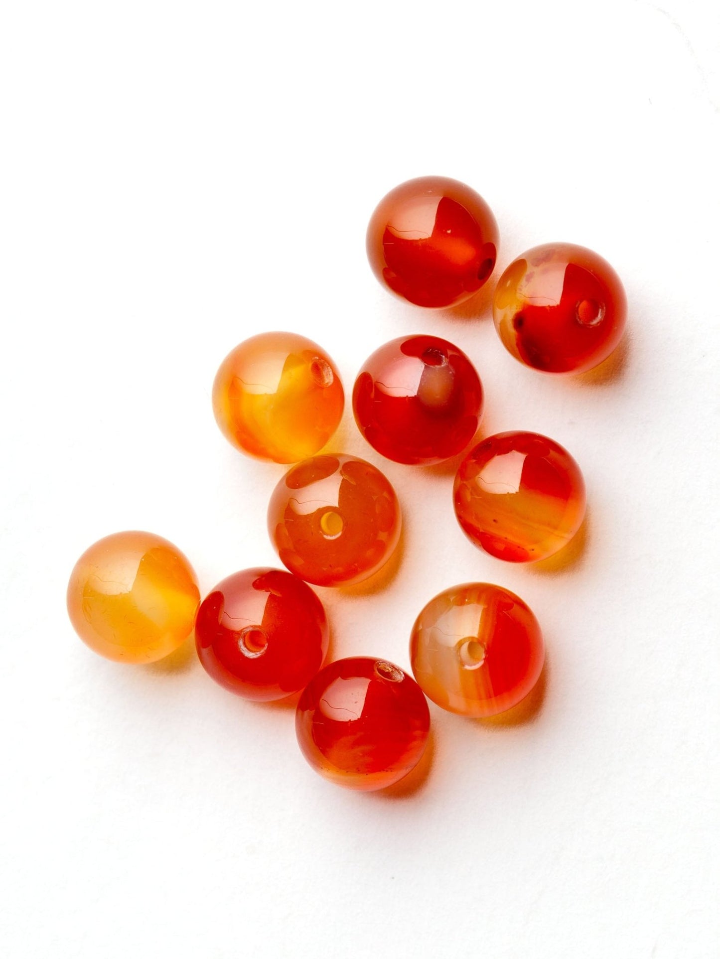 Perles de Cornaline - Solyluna Macramé