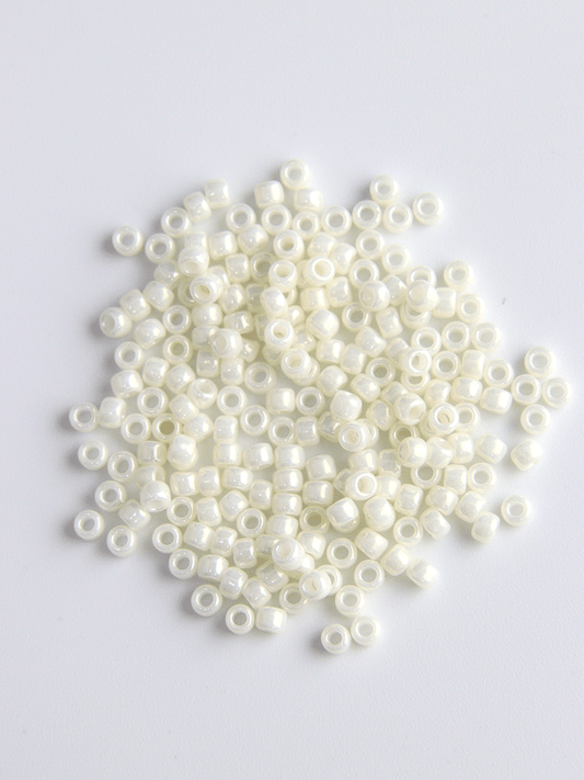 Perles de rocailles - Blanc brillant - Solyluna Macramé