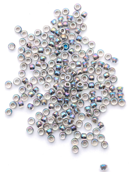 Perles de rocailles - Gris irisé - Solyluna Macramé