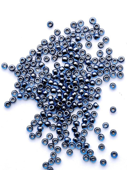 Perles de rocailles - Noir Métallique - Solyluna Macramé