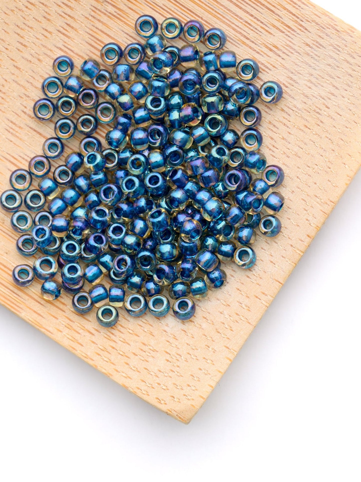 Perles de rocailles - Pétrole - Solyluna Macramé