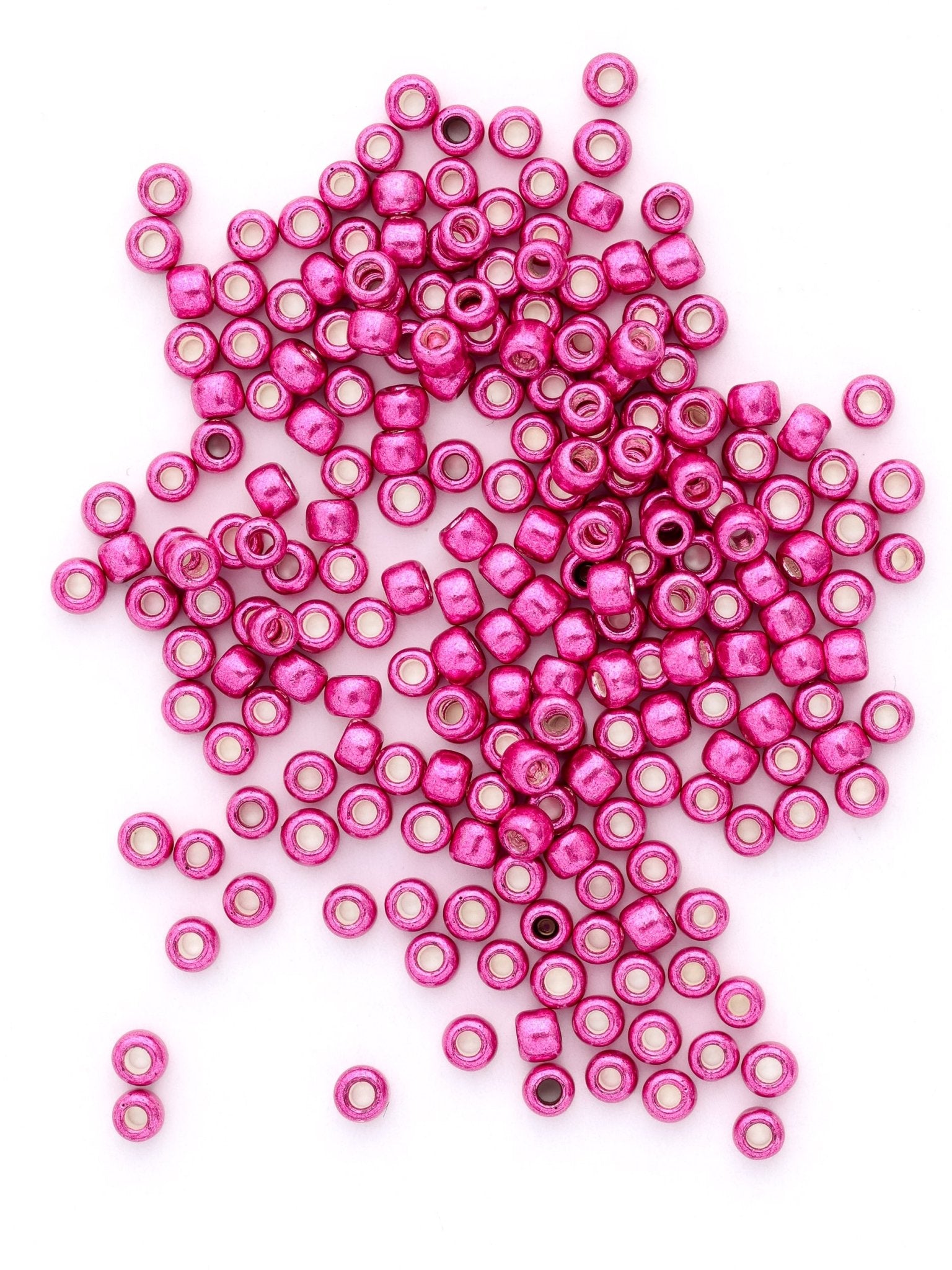 Perles de rocailles - Rose métallisé - Solyluna Macramé