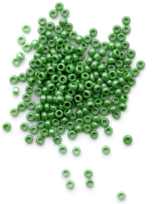 Perles de rocailles - Vert pomme - Solyluna Macramé