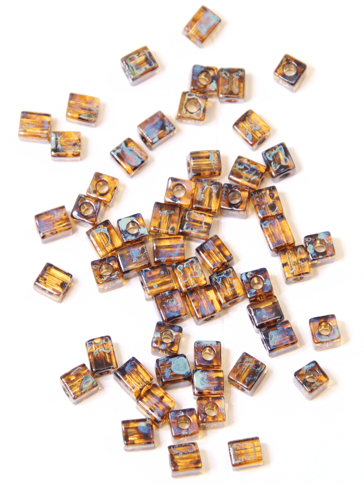 Perles miyuki 4mm - Cuivre moucheté - Solyluna Macramé