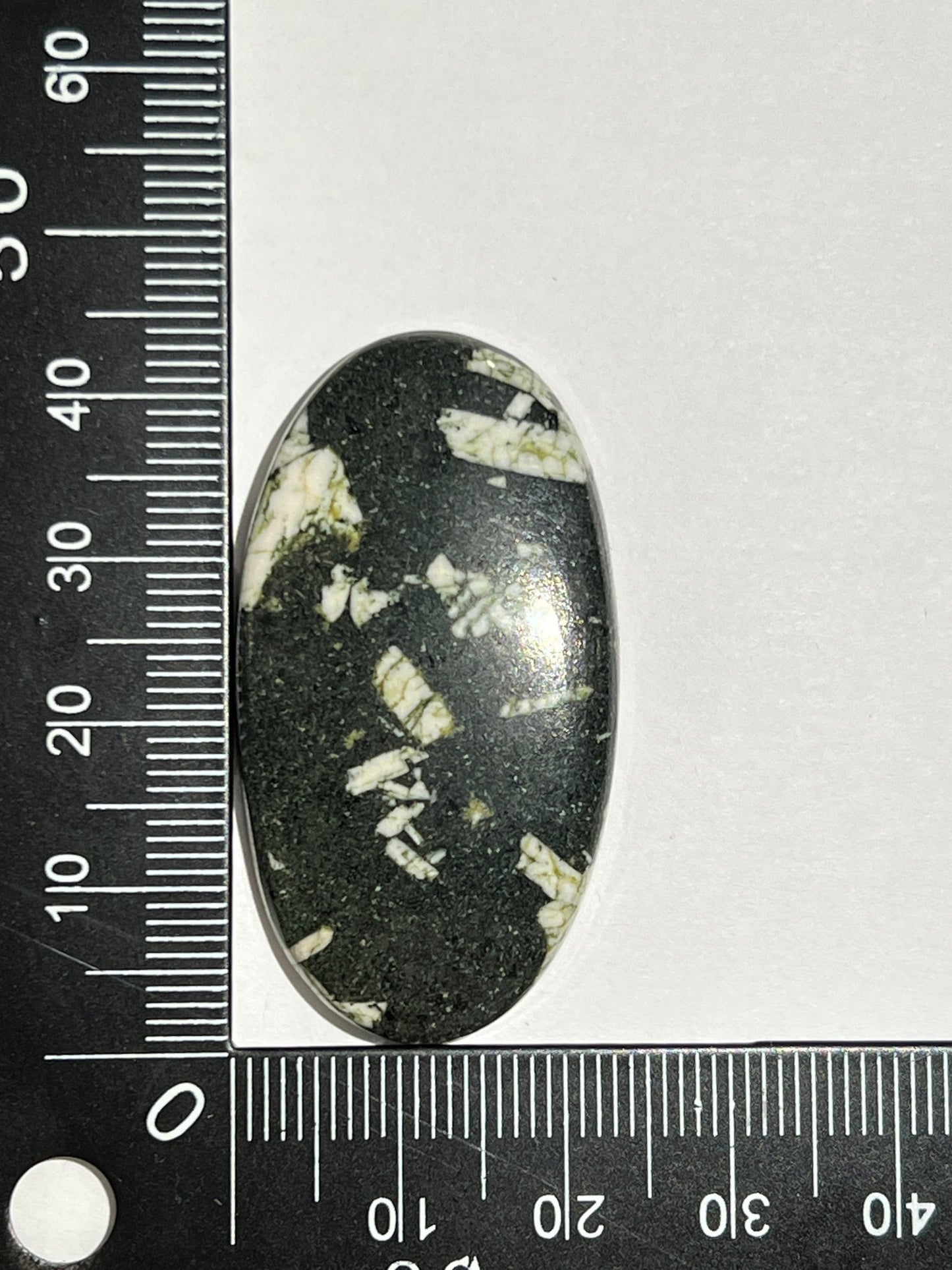 Pierre d'Ecriture Chinoise n°4 (4,4cm x 2,3cm) - Solyluna Macramé