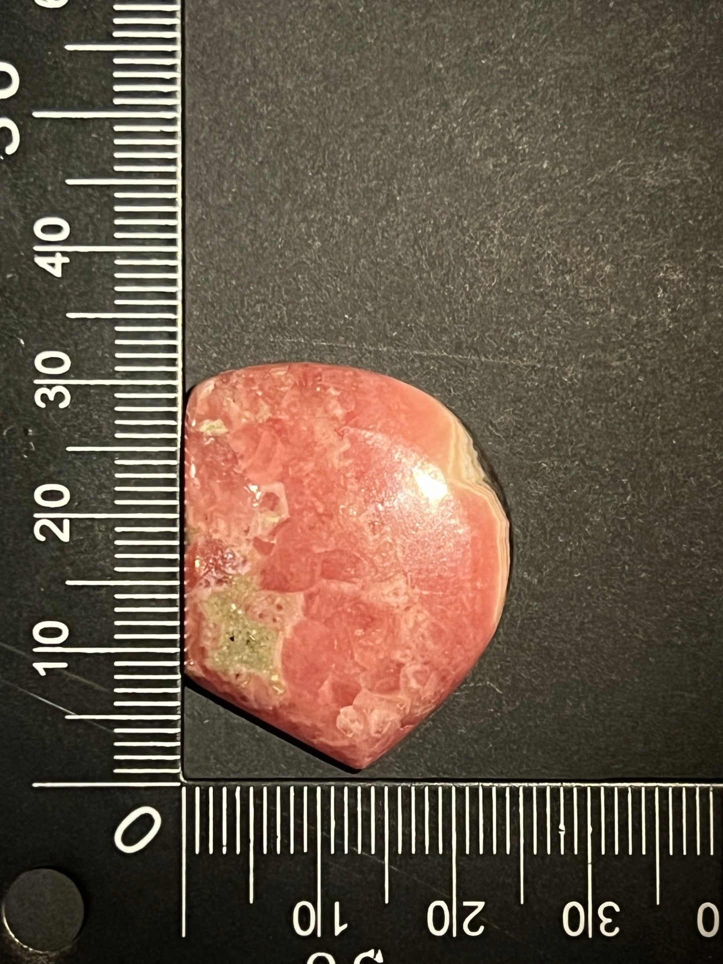 Rhodochrosite n°1 (3,1cm x 2,4cm) - Solyluna Macramé