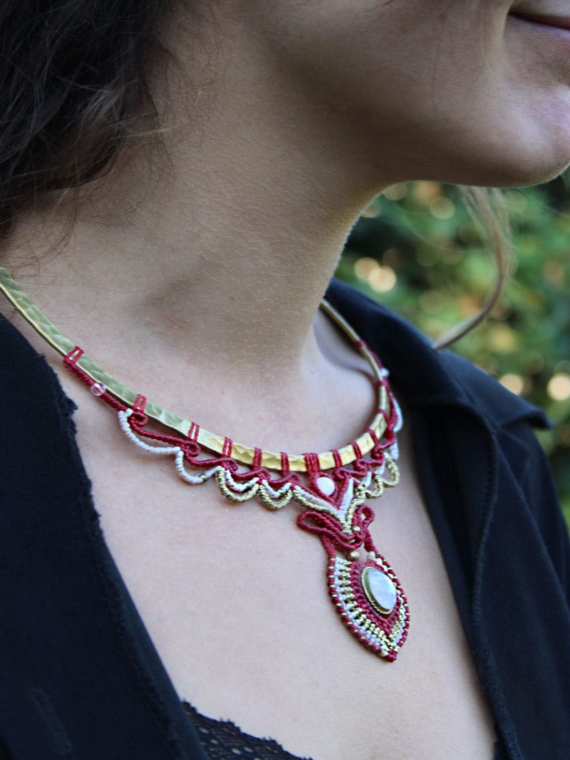 Vidéo collier "Cléo" - Solyluna Macramé