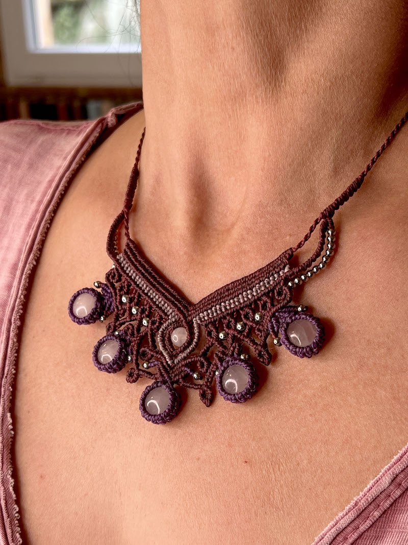 Vidéo collier "Gaugau" - Solyluna Macramé