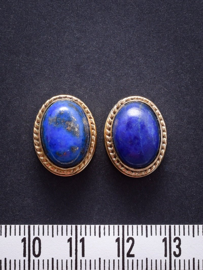 2 Pierres serties de laiton de 17 mm - Solyluna Macramé