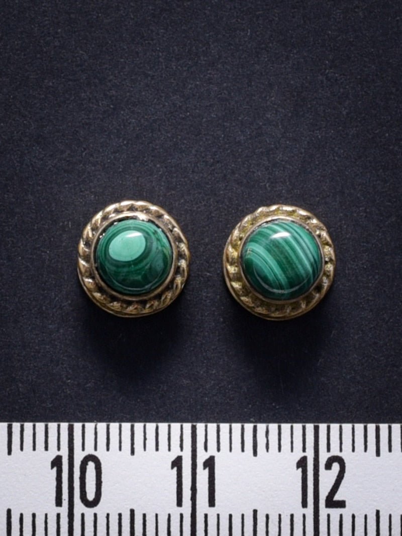 2 Pierres serties de laiton de 9 mm - Solyluna Macramé