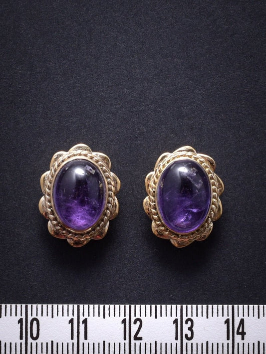 2 Pierres serties de laiton "fleur" de 17 mm - Solyluna Macramé