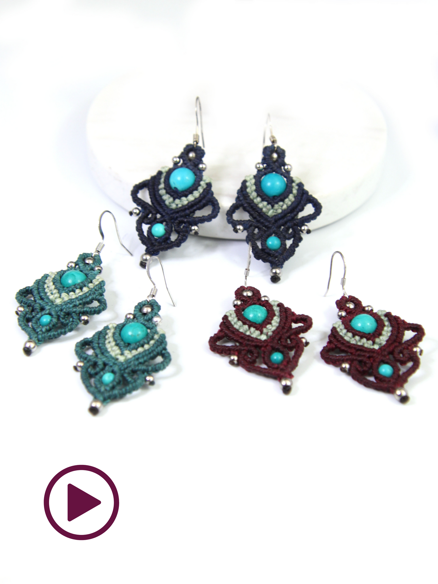 Vidéo Boucles d'oreilles "Noé"