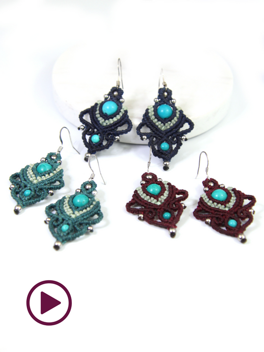 Vidéo Boucles d'oreilles "Noé"