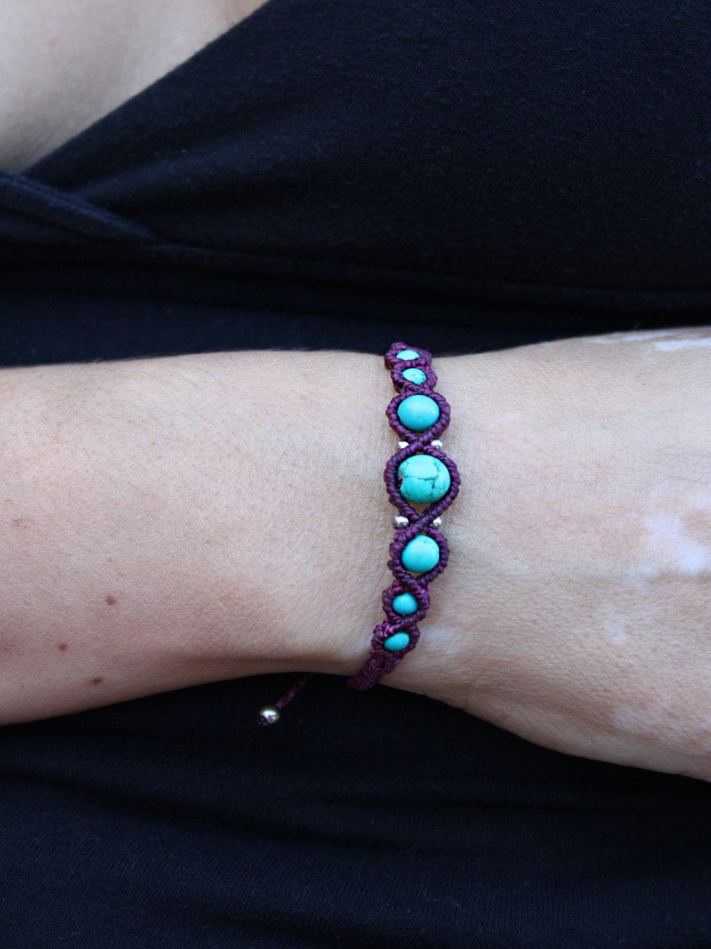 Bracelet coco turquoise