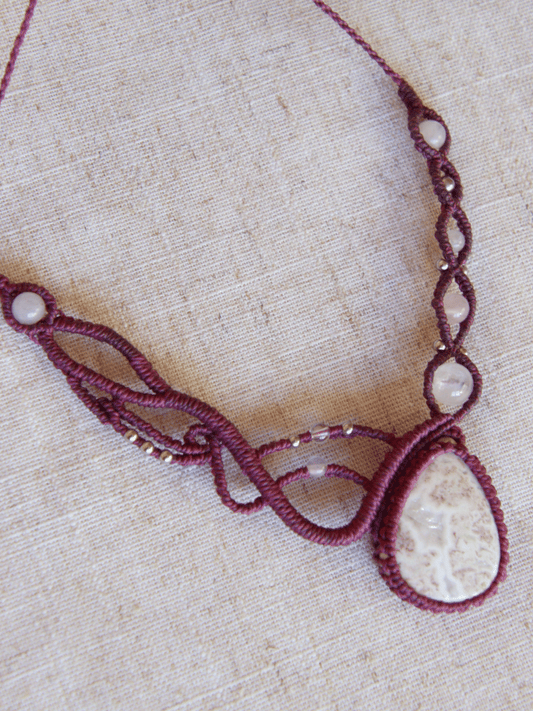 Collier agate_