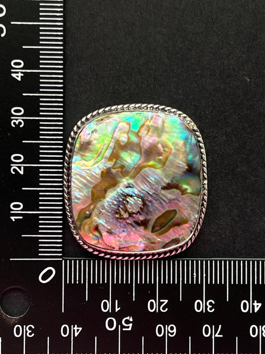 Abalone Shell sertie n°2 (3,3cm x 3cm)