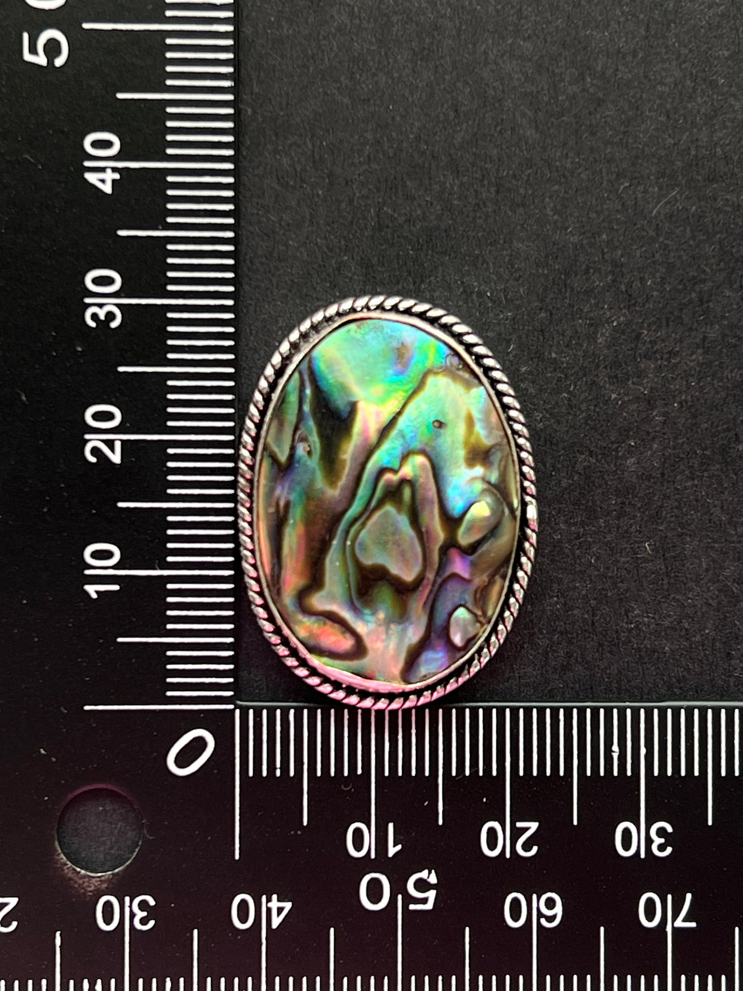 Abalone Shell sertie n°3 (3cm x 2,3cm)