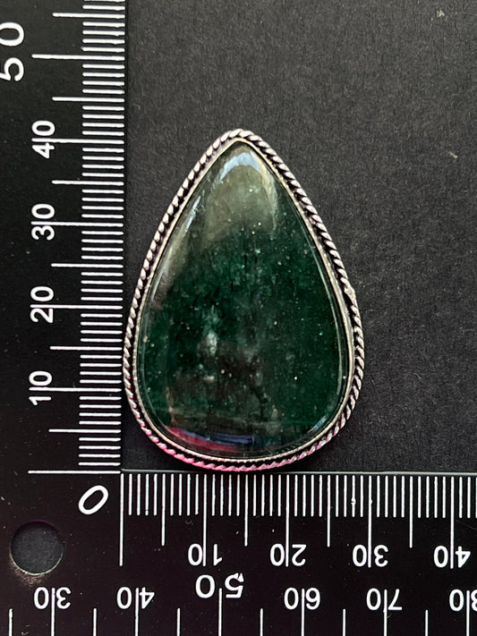 Aventurine sertie n°5 (4,2cm x 3cm)