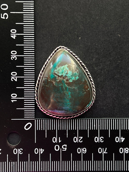 Chrysocolle sertie n°2 (3,5cm x 3cm)