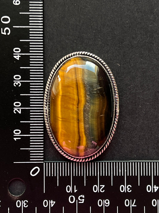 Oeil de Tigre sertie n°1 (4,2cm x 2,8cm)