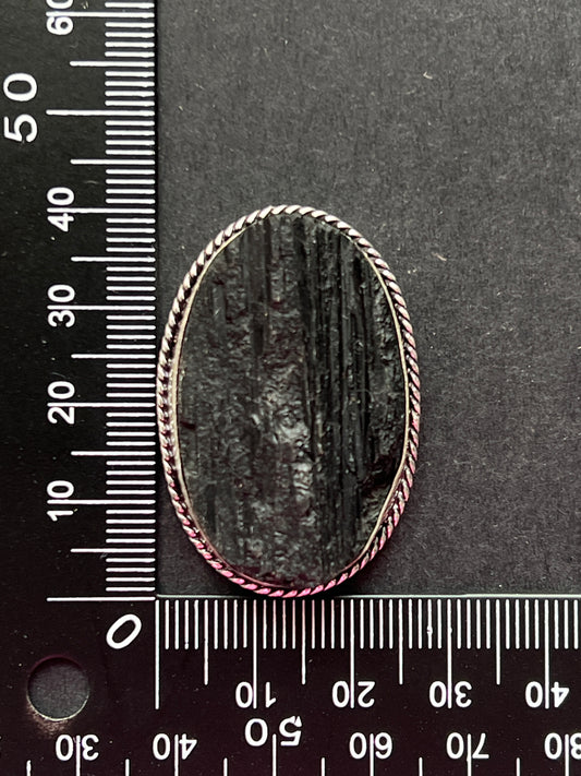 Tourmaline sertie n°1 (4,1cm x 2,8cm)