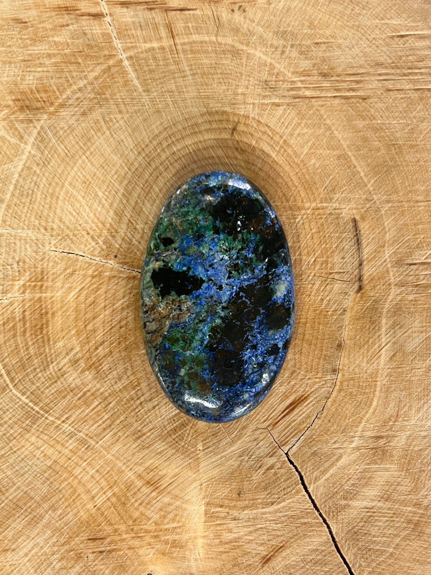 Azurite n°1  (3,4cm x 2,1cm)