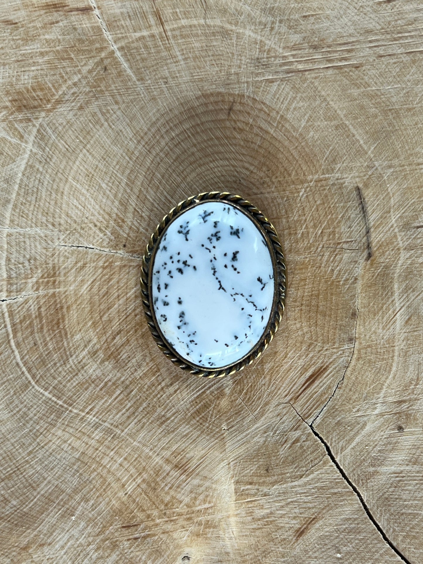 Dendrite sertie doré n°D1 (2,5cm x 2cm)
