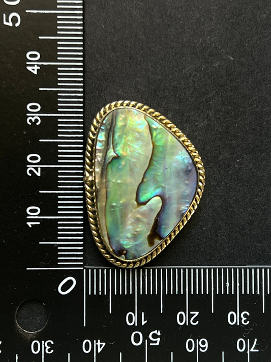 Abalone Shell sertie n°4 (3,3cm x 2,4cm)